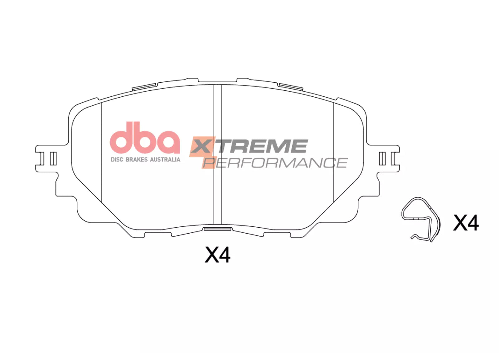 DBA Brake Kit - 4000 Series T3 Slotted & Xtreme Performance Brake Pads (2x DBA42964S + DB2441XP) — BP OPREMA I SERVIS d.o.o.