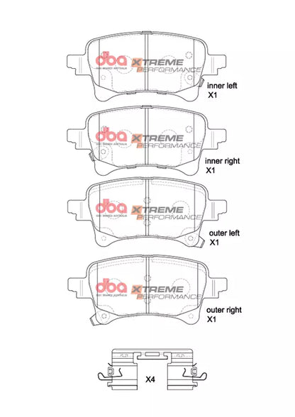 DBA Brake Pads Xtreme Performance | Rear — BP OPREMA I SERVIS d.o.o.