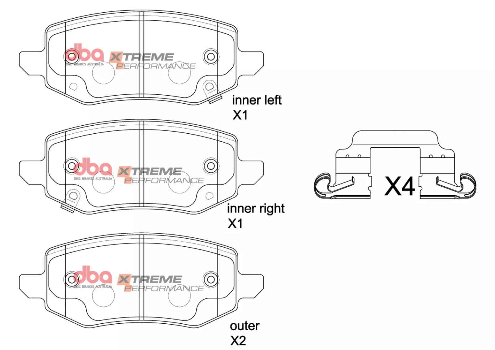 DBA Brake Pads Xtreme Performance | Rear Axle — BP OPREMA I SERVIS d.o.o.