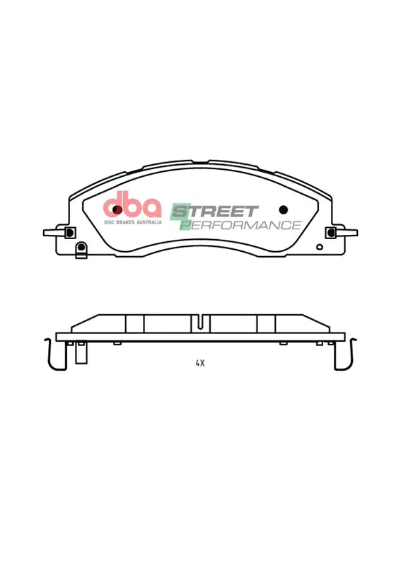 DBA Brake Pads Street Performance | Front Axle — BP OPREMA I SERVIS d.o.o.