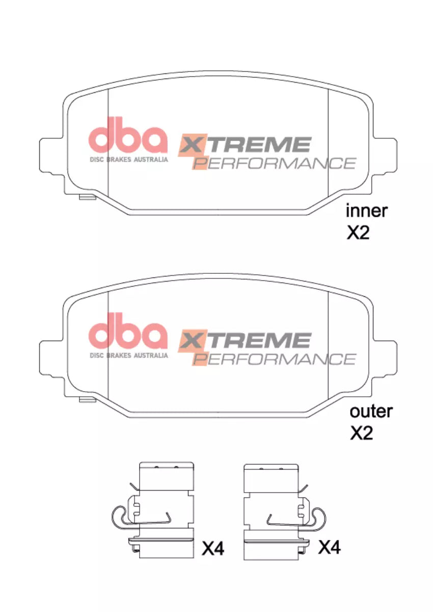 DBA Brake Pads Xtreme Performance | Rear Axle — BP OPREMA I SERVIS d.o.o.