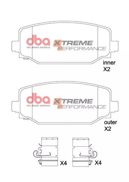 DBA Brake Pads Xtreme Performance | Rear Axle — BP OPREMA I SERVIS d.o.o.