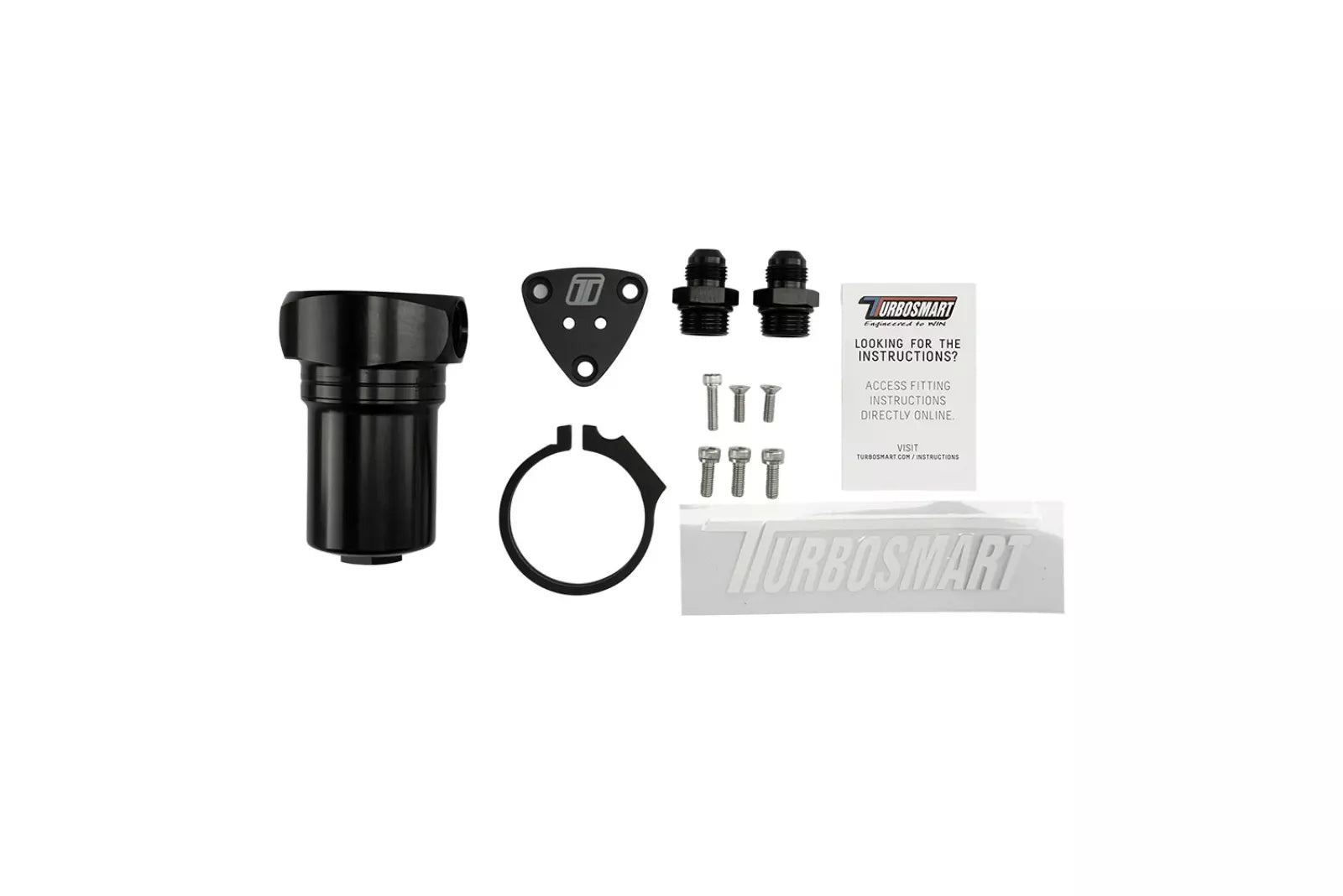 Turbosmart Fuel Filter Canister 10um 8AN Black — BP OPREMA I SERVIS d.o.o.
